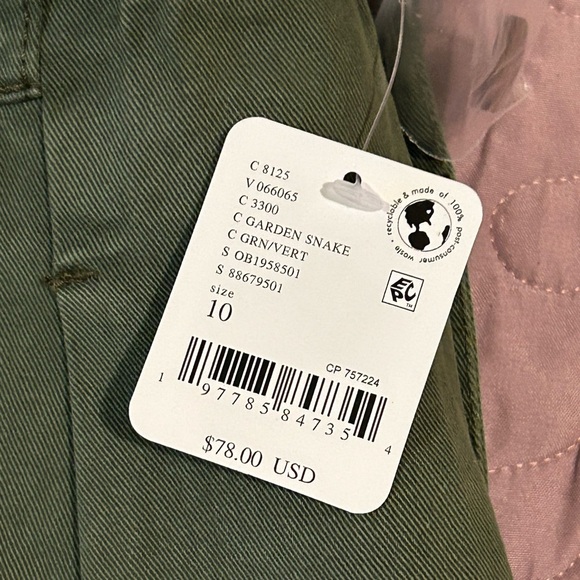 FREE PEOPLE Nora Mini Trouser Shorts Women’s Size 10. Army Green. NWTS - Picture 4 of 9